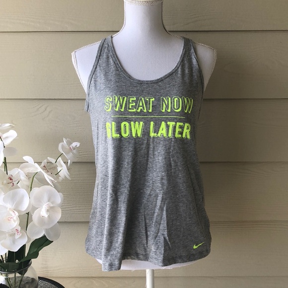 Nike Tops - Nike•Sweat Now Glow Later Tank Top
